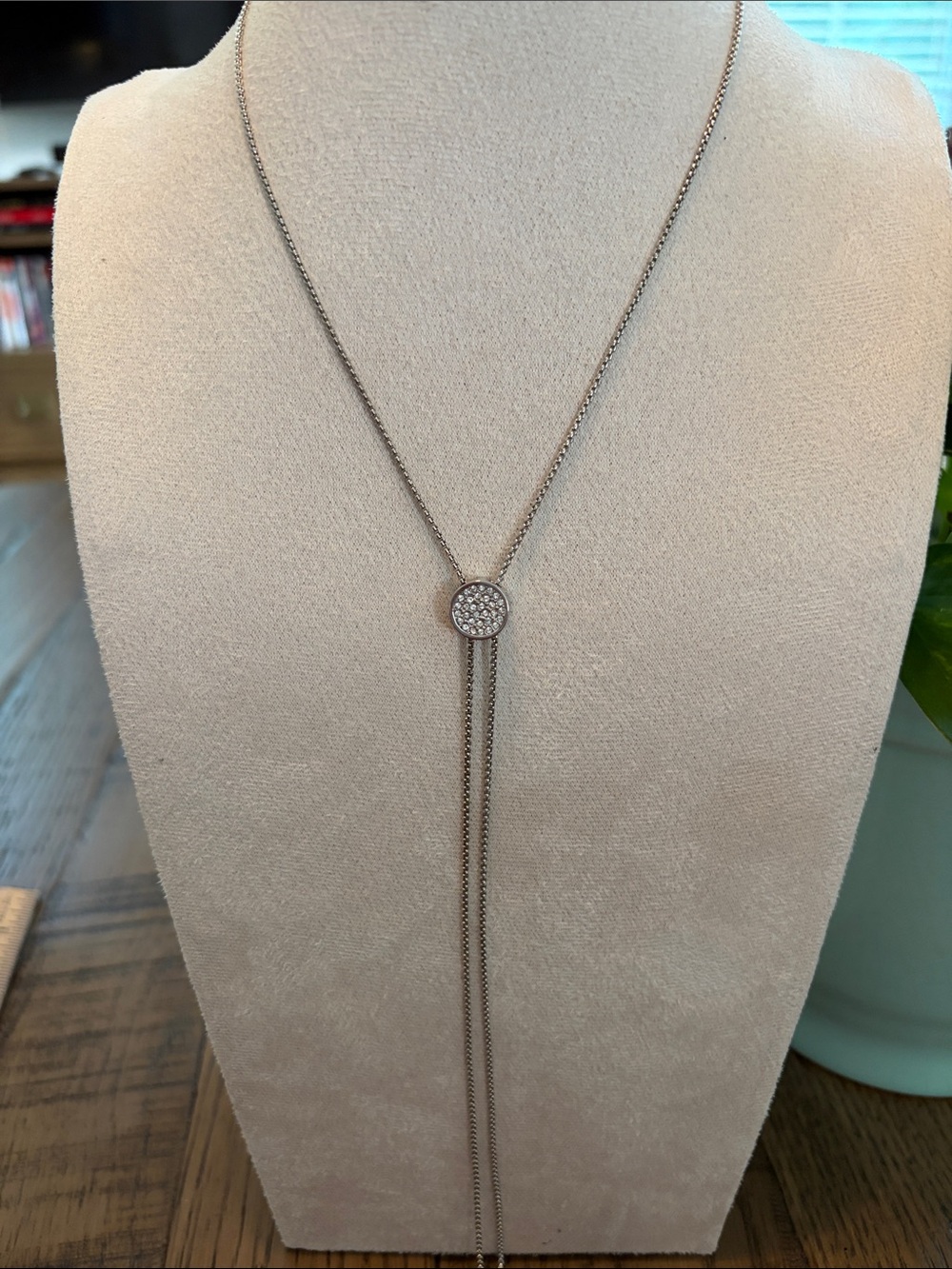 Silver toned necklace